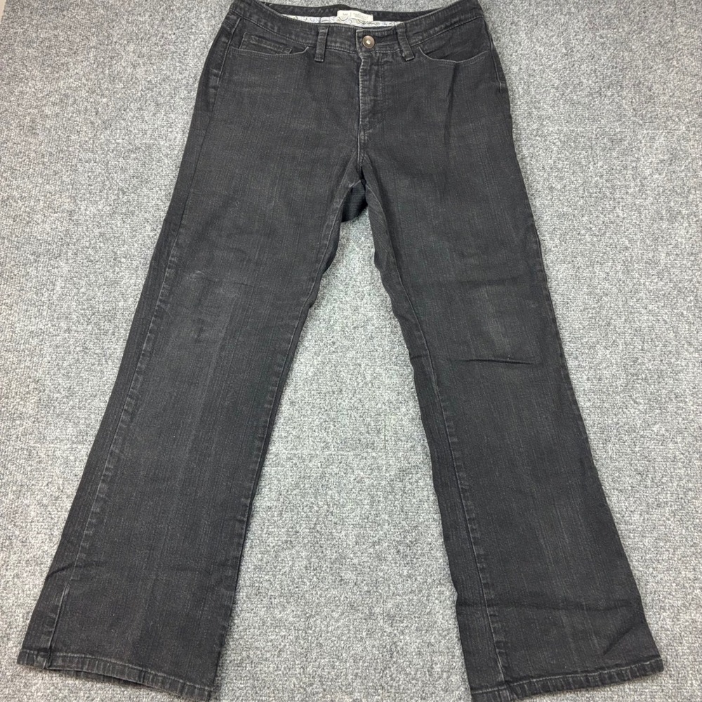 Lee Platinum Label Naturally Slimming Black Straight Leg Jeans Womens Size 10S